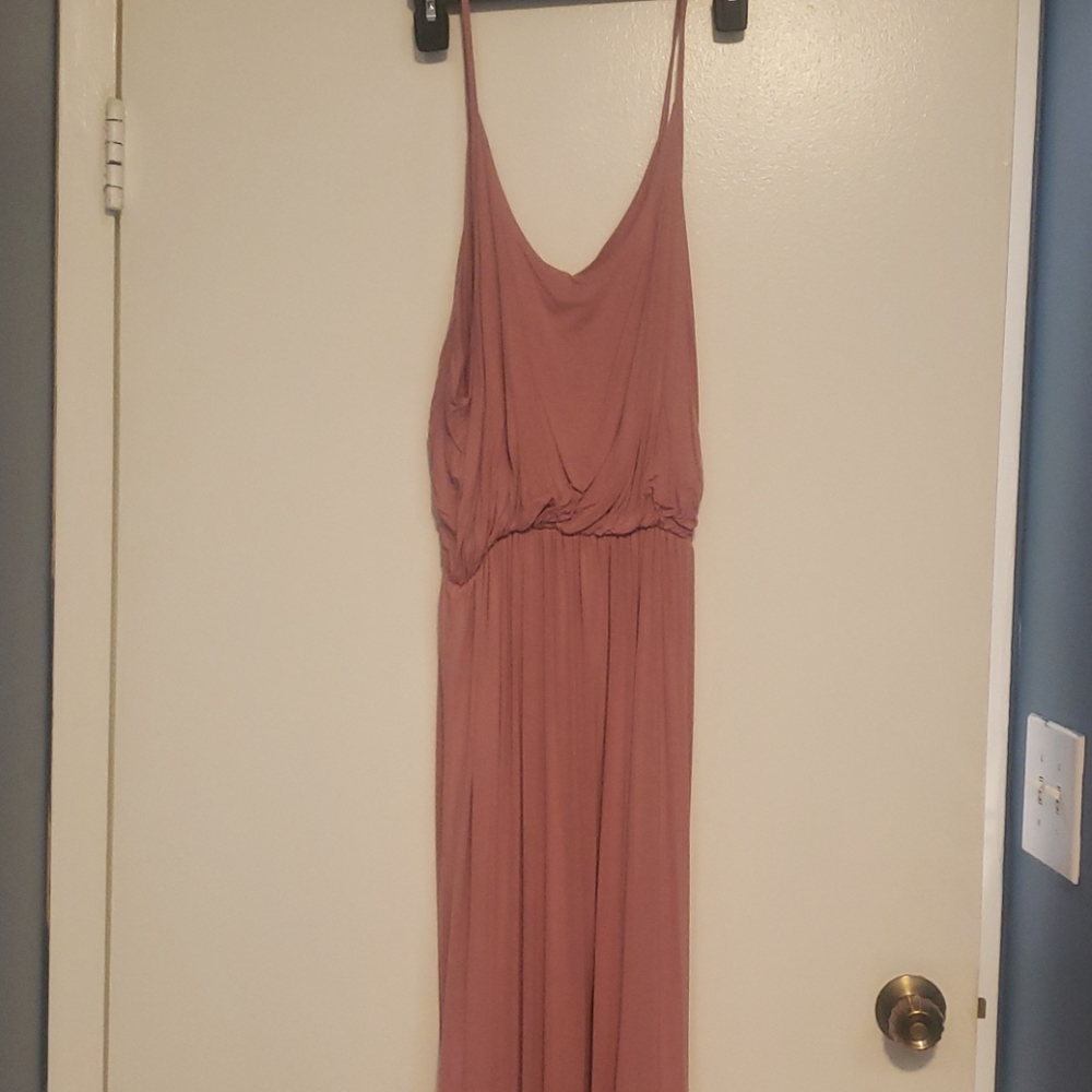Pink maxi dress